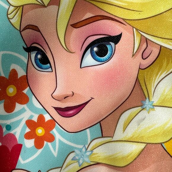 Back To School Disney Store Reversable ELSA & ANNA 15" Backpack/ Bookbag - Picture 4 of 9